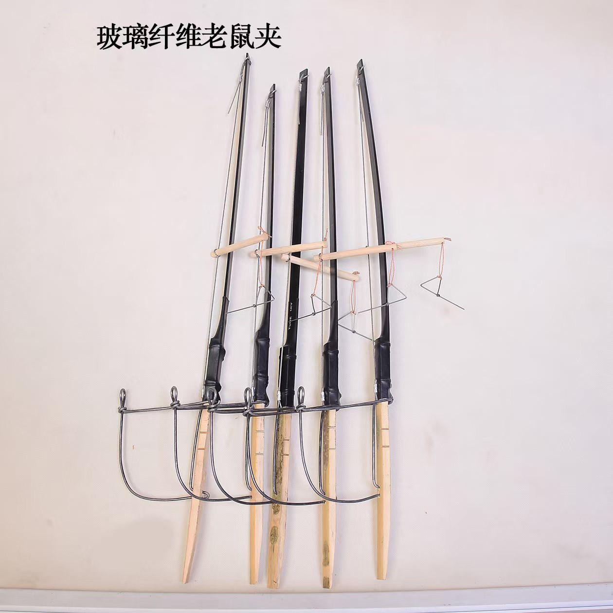 野外玻璃纤维片老鼠夹耐用循环捕鼠器灭鼠器手工老鼠夹老鼠弓