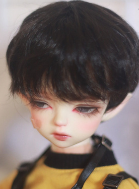 懒娃BJD人偶假发SD10 13 17 龙魂 346分叔卷发牛奶丝爱豆短发假毛