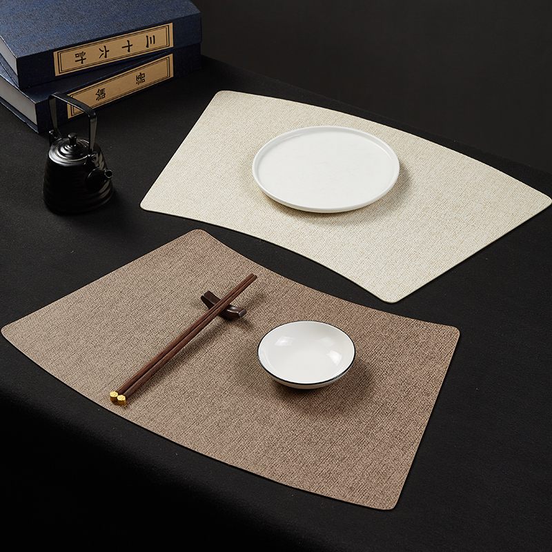 油边工艺扇形餐垫防水防油免洗