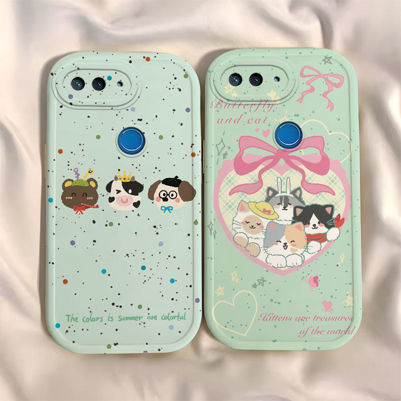 可爱泼墨小狗动物适用小米8青春版手机壳M1808D2TE情侣款日常防摔软硅材质保护套