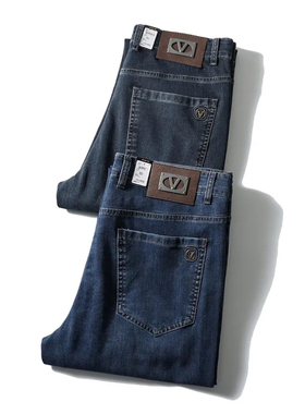 公司订单！酵素水洗工艺！春季男士舒适弹力直筒休闲牛仔长裤