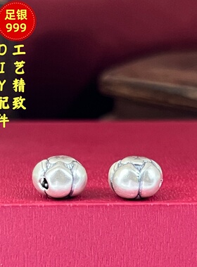 S999足银含苞待放莲花转运散珠