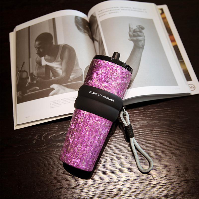 2025新款 纯钛保温杯吸管水杯女生 咖啡杯女士个人专用轻奢高级感