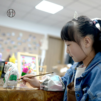 中朴 凤翔泥塑手工diy制作材料包 十二生肖手绘泥塑 儿童涂鸦绘画