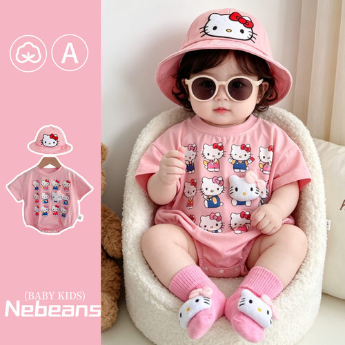 HelloKitty女宝宝夏季短袖哈衣