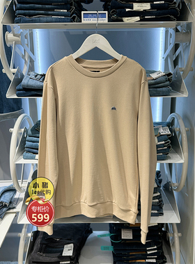 Lee专柜男装圆领休闲秋装百搭卫衣外套潮LMT003692101228-97W000