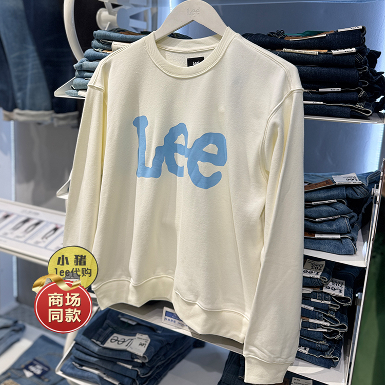 Lee经典logo印花卫衣男女同款
