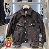 Lee女装 2024秋冬黑灰色宽松牛仔外套夹克LUT0079073YS00F A06167