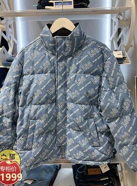 Lee商场同款老花牛仔羽绒服潮服冬季外套LMT003716101220-A02169