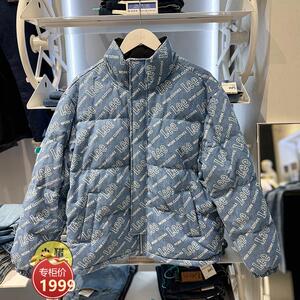 Lee商场同款老花牛仔羽绒服潮服冬季外套LMT003716101220-A02169