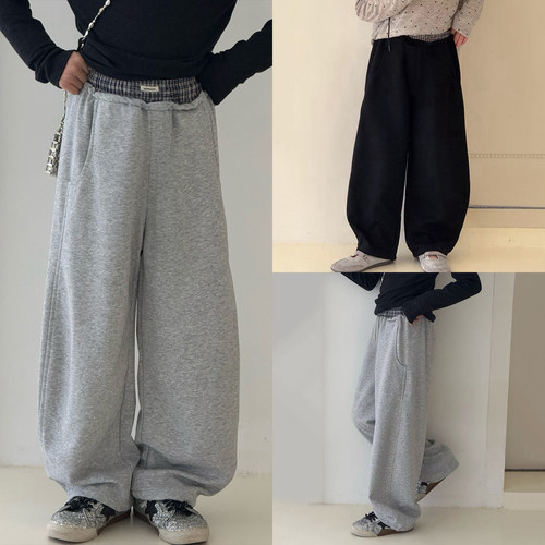 大E小e童装儿童运动裤春秋装男女童韩版休闲长裤中大童裤子9322