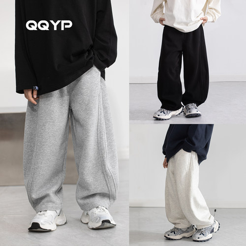 男童运动裤2025秋装新款中大童宽松弯刀裤儿童韩版香蕉裤休闲长裤