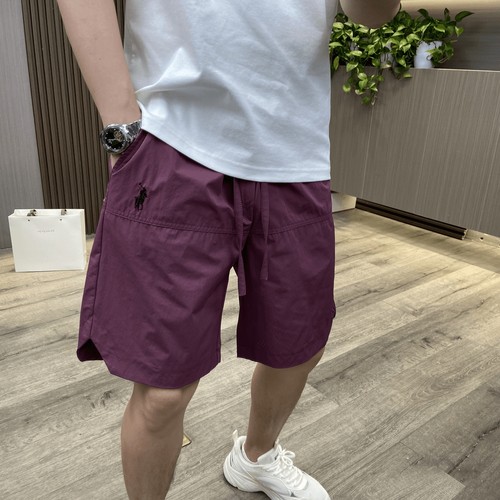 男士夏季薄款速干激光打孔五分裤子宽松透气时尚简约百搭刺绣短裤