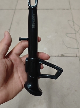 009电动车边撑10寸可调节侧支架12寸单边脚撑改装侧脚架电摩脚撑