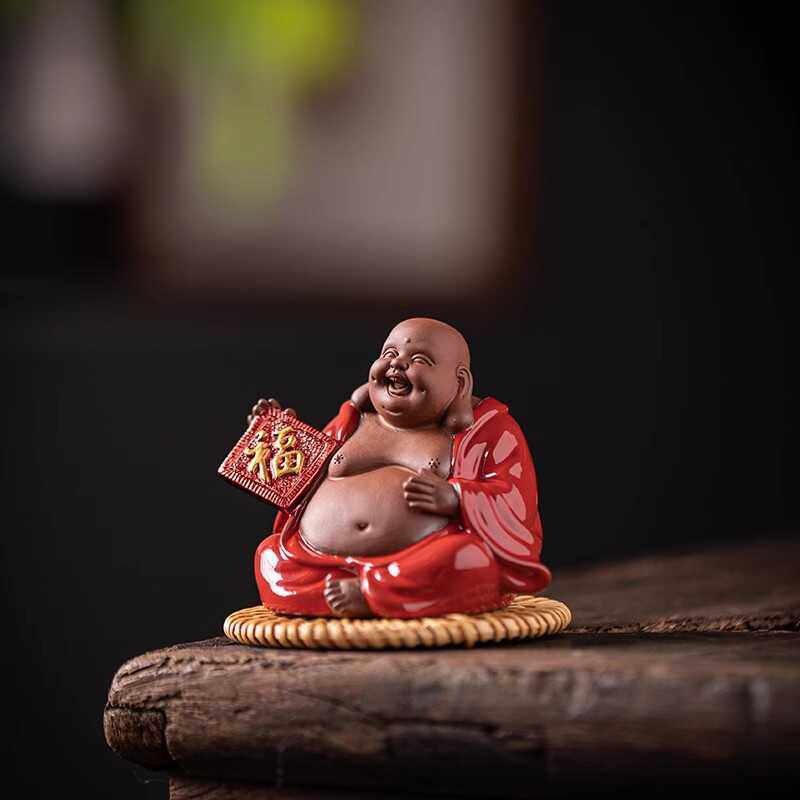 茶玩精品可养创意个性弥勒佛摆件