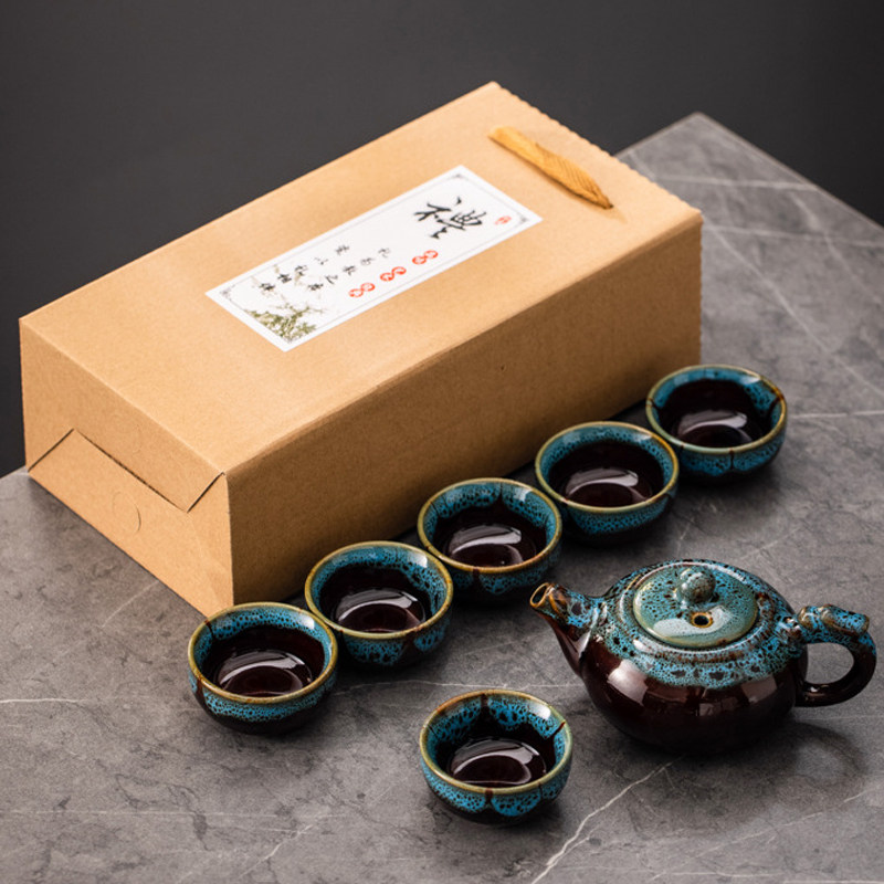 茗客窑变茶具礼品扳手礼定制