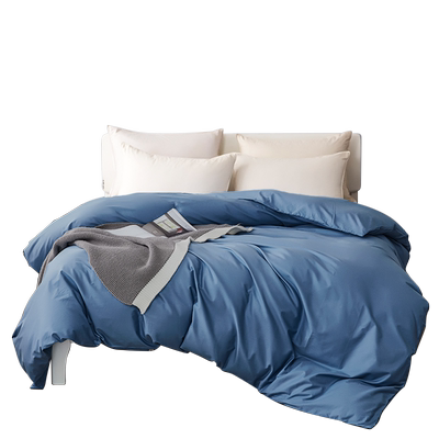 纯色被罩白色棉被套角带