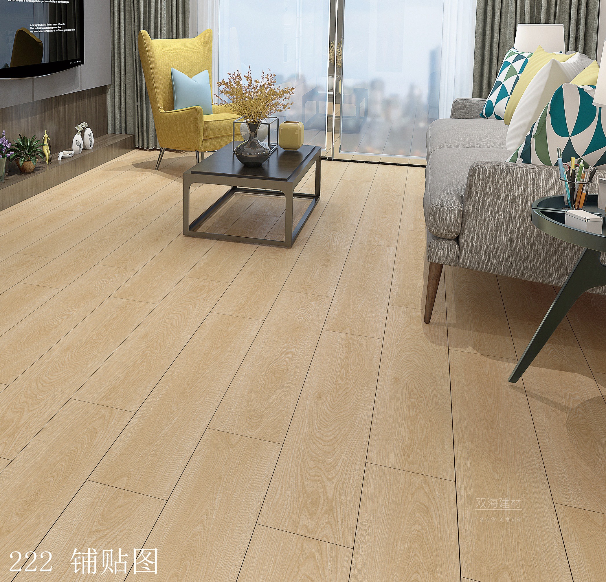 通体仿木纹木纹砖卧室