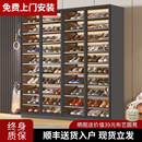玻璃鞋 简约阳台储物柜 柜家用门口大容量入户玄关柜一体新款 高立式