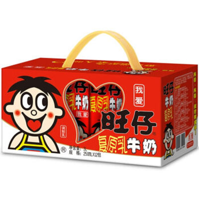 旺旺牛奶复原乳250mlx12盒装