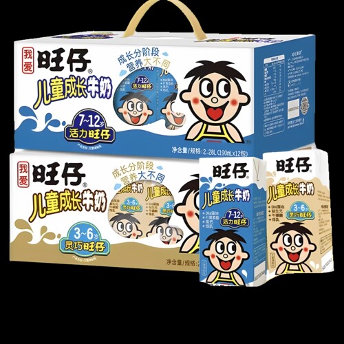 旺仔牛奶儿童牛奶高钙含有DHA