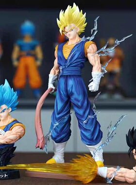 七龙珠LK贝吉特GK超级赛亚人手办三头雕半身雕像动漫周边模型摆件