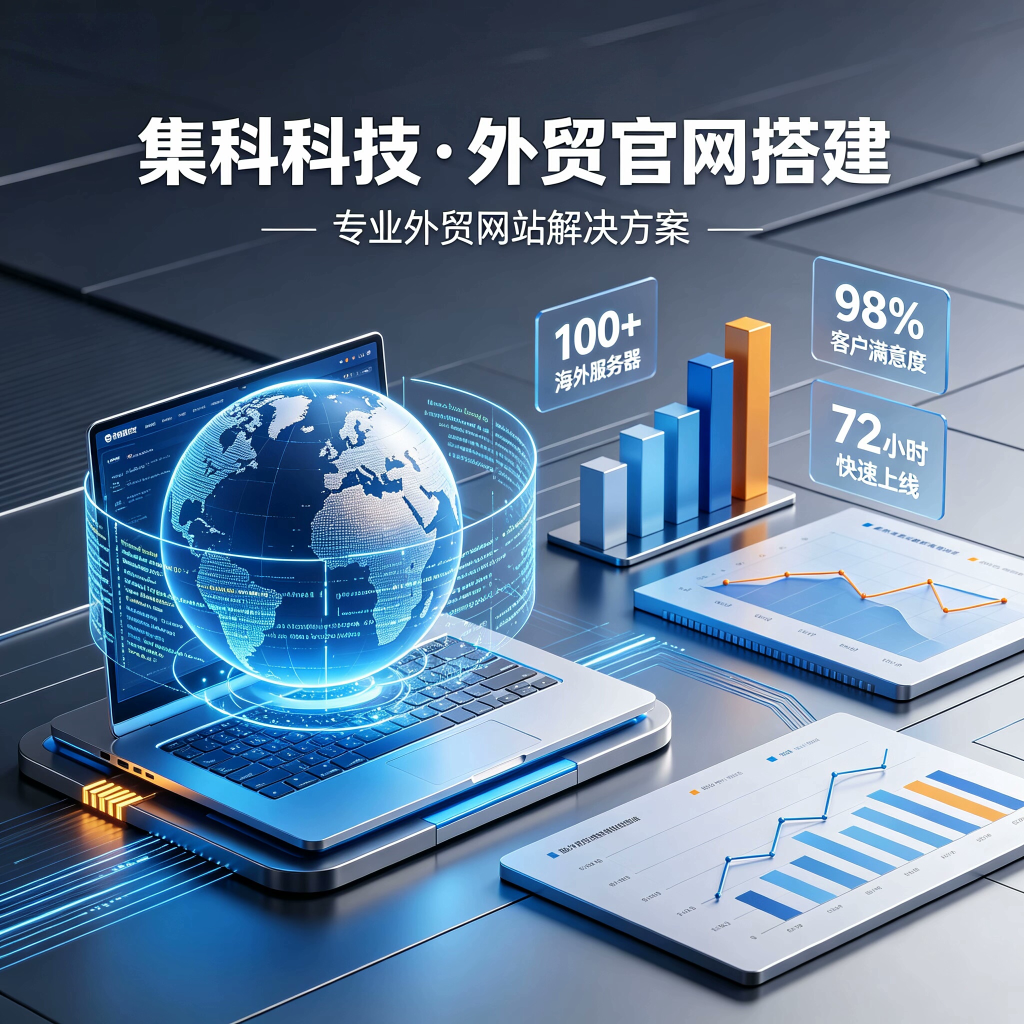 全球跨境建站B2C电商外贸官网商务服务