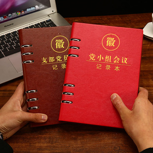 活页党员学习笔记本a5三会一课党小组党支部会议记录b5党委理论本