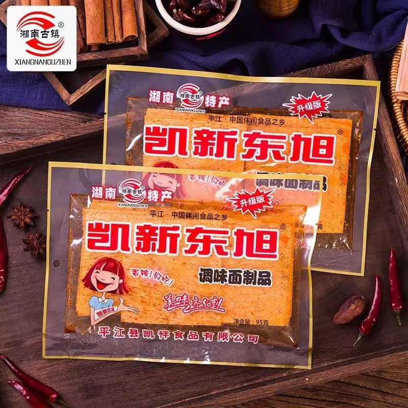 凯新东旭儿时老式大辣片8090湖南特产麻辣怀旧零食休闲辣条小吃