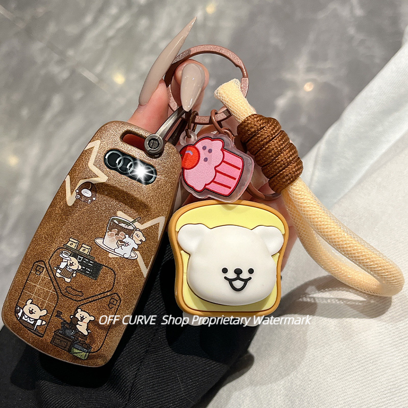 专用奥迪a6l钥匙套a4l车q5l扣a3壳q3女a6包q2l保护套a7l高级a5