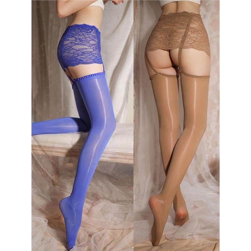 蕾丝一体式吊带袜912针马油光长筒袜子美腿开丝袜连裤袜半包臀,女士内衣/男士内衣/家居服,长筒袜,淘宝优惠券,粉丝福利购,淘宝优惠卷