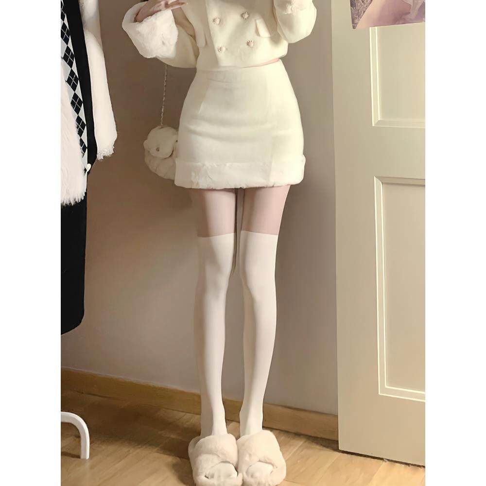 拼接丝袜女春冬季光腿神器假过膝小腿打底裤假大腿jk白色连裤袜,女士内衣/男士内衣/家居服,连裤袜/打底袜,淘宝优惠券,粉丝福利购,淘宝优惠卷