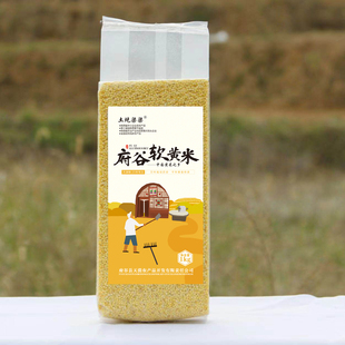 陕北特产府谷糯黄米油糕粽子粥专用米粘豆包黄软米1kg装厂家直销