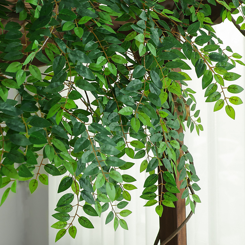 仿真塑料植物叶子装饰造型榆树叶