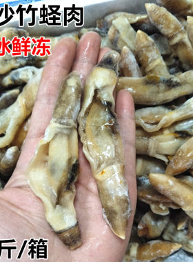新鲜竹节蛏王肉冷冻蛏子肉现剥去沙大蛏肉海鲜零食水产火锅烧烤食