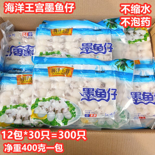 海洋王宫墨鱼仔批发海鲜冷冻三去目鱼仔火锅食材商用吃小墨鱼包邮