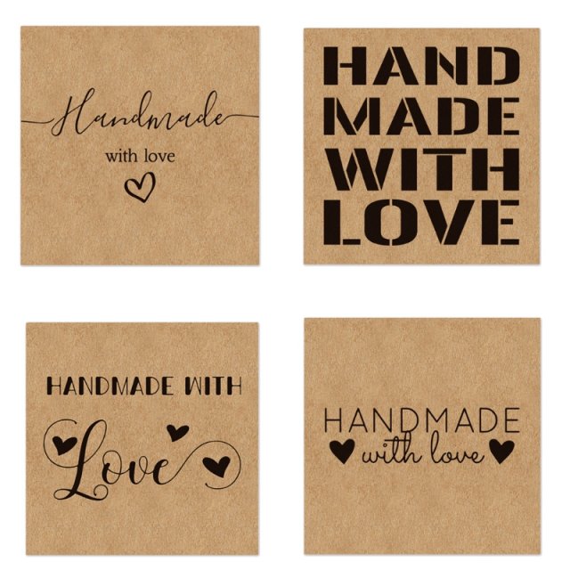 50 pcs handmade gift card punchable backside writable ideal