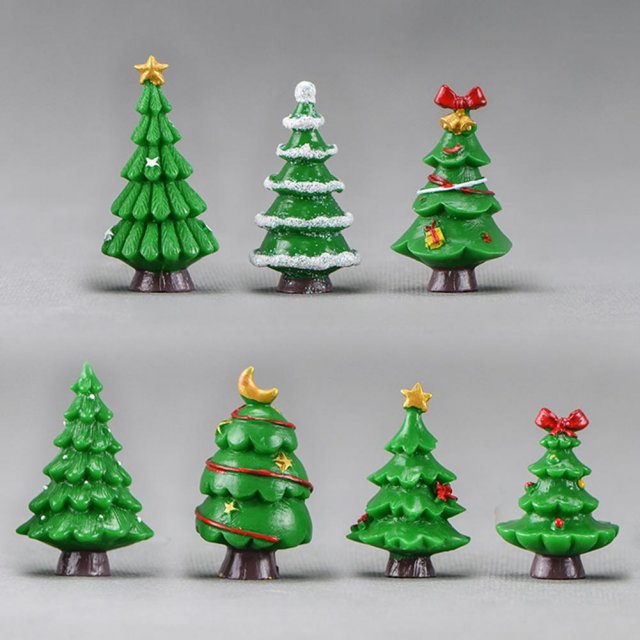christmas tree miniature figurine mini christmas decoration