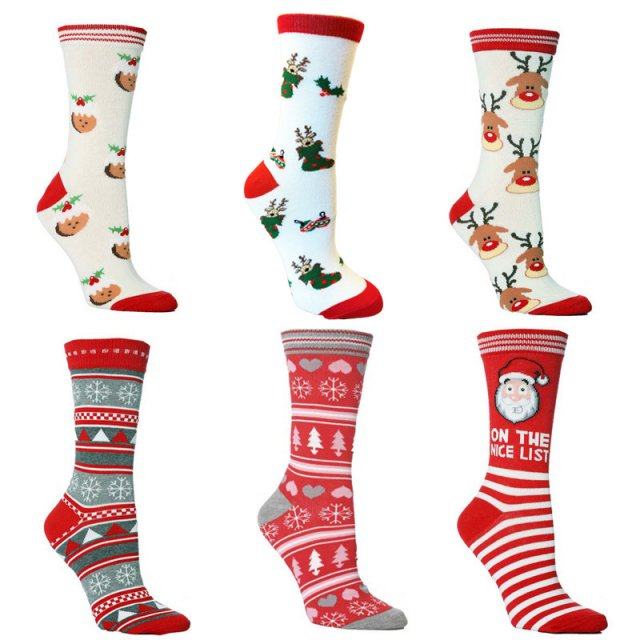 2021 new 1pair fashion christmas socks santa claus gift kids