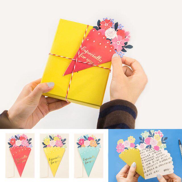 3d pop-up mothers day card gift floral thank you greeting c