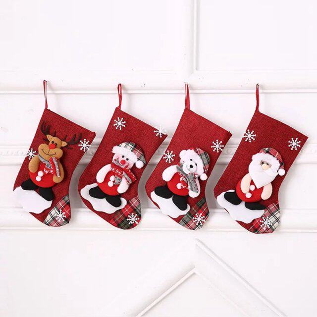 christmas candy gift bag decoration reindeer props santa sno