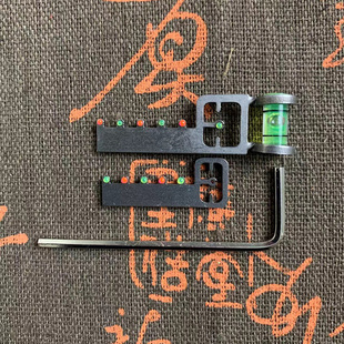 弹弓配件水平瞄六连瞄竞技清晰瞄准器光纤瞄点激光红外不锈钢户外