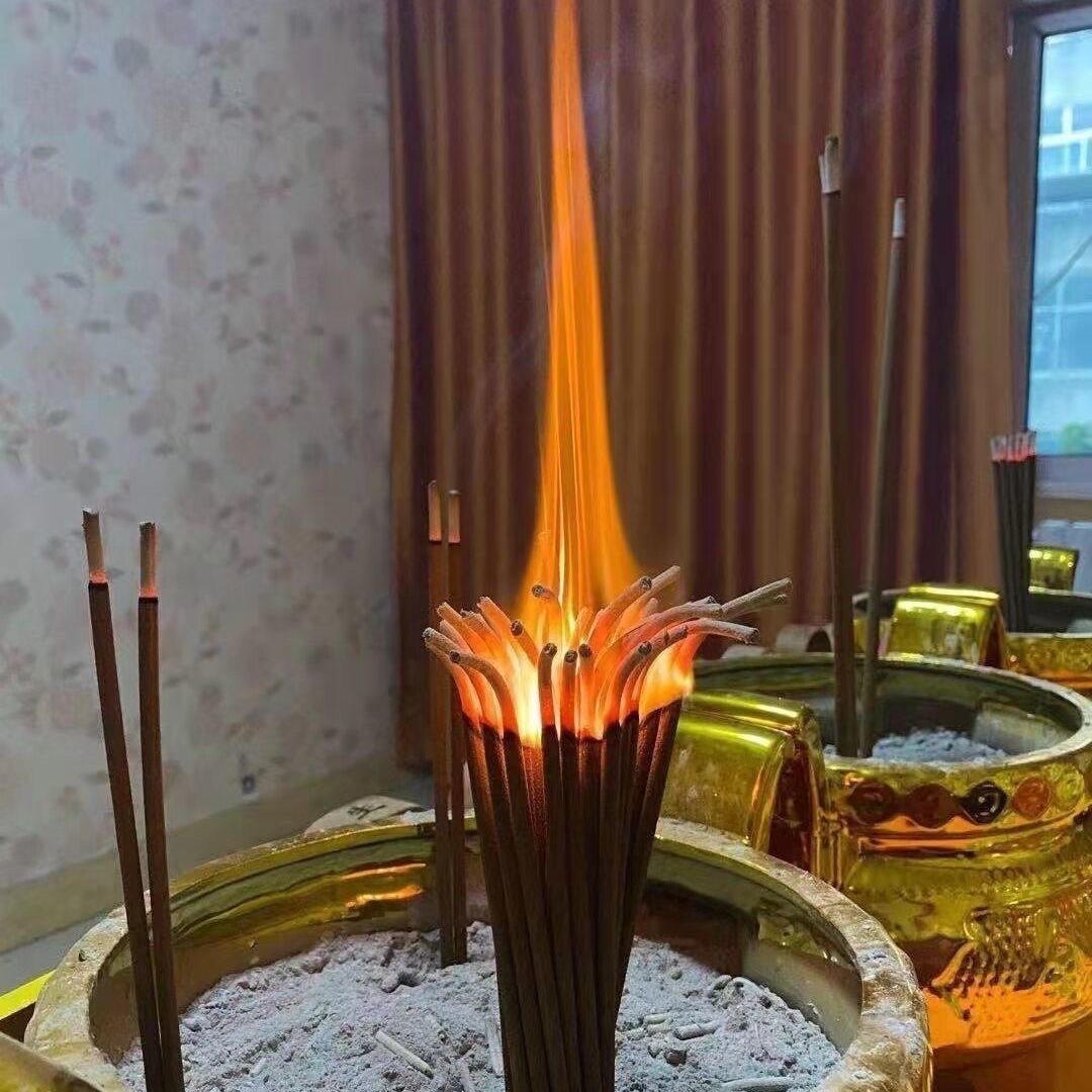 莲花香大火焰天然香线香家用供佛富贵香室内礼佛香观音财神香檀香
