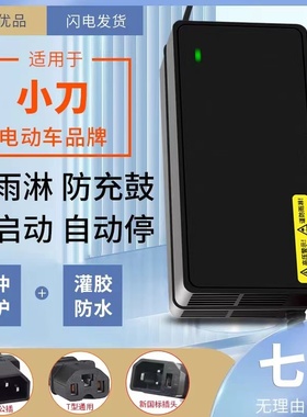 防水款适用小刀电动车铅酸新国标充电器48V20AH 60V20AH 72V20AH