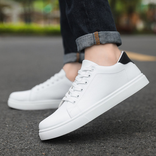 男鞋2026新款小白鞋透气时尚百搭外出白色男士休闲运动板鞋0417k