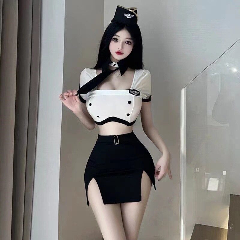 成熟御姐风空姐制服性感女警机长上衣ol女装修身丝袜显瘦职业套装