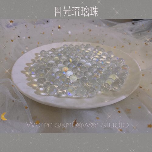 新品超级月光鱼缸造景玻璃珠