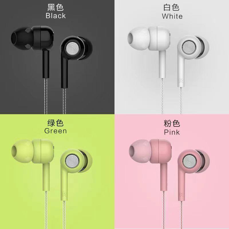 Byz重低音版HiFi耳机线控调音彩色可爱通用男女学生版水晶线圆孔
