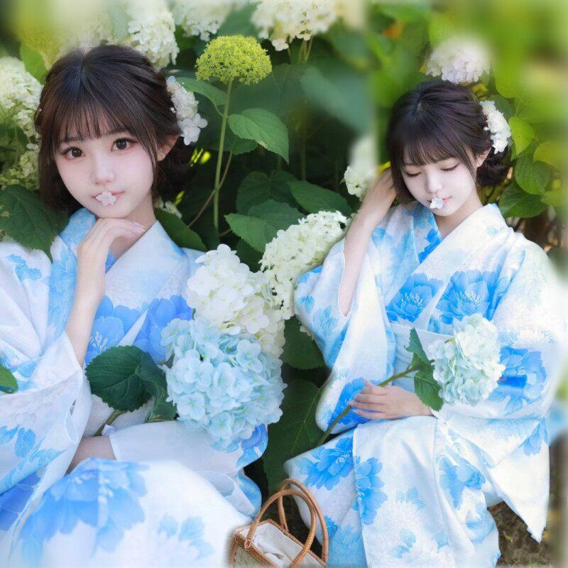 神明少女影楼写真摄影拍照和服
