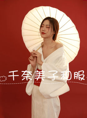 日本和服女正装樱花改良传统